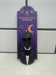 Tapón de botella de vino calavera negra WILD EYE DESIGNS - Imagen 1 de 1