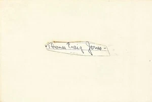 T.C. JONES  Autographed Signed INDEX CARD Female Impersonator  ALFRED HITCHCOCK - Picture 1 of 6