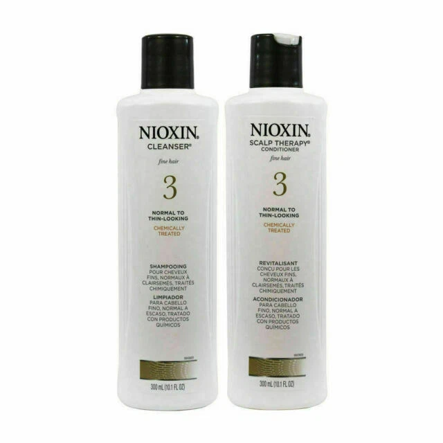 NIOXIN System 3 Cleanser Shampoo Scalp Therapy Conditioner Duo