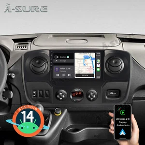 64GB Android 14 CarPlay Car Stereo Radio For Renault Master Nissan NV400 Movano - Picture 1 of 15