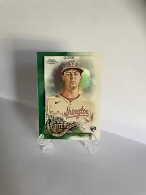 2022 Topps Allen and Ginter Chrome MacKenzie Gore Green Refractor 49/99 - Image 1 of 2