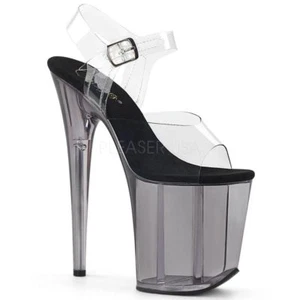 Pleaser Plateau Sandaletten FLAMINGO-808T schwarz Gogo Tabledance Poledance - Bild 1 von 4