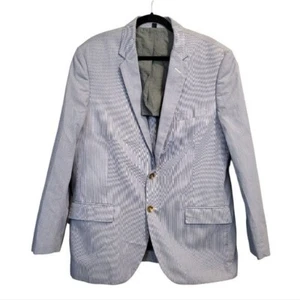 J. Crew | Chaqueta Blazer Abrigo Deportivo de Algodón a Rayas para Hombre Thompson Azul 44 R - Imagen 1 de 5