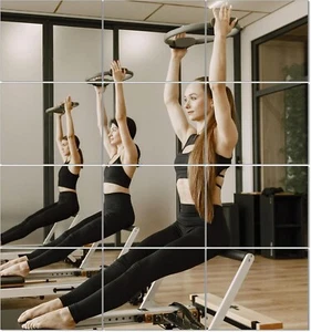 Gym Mirrors 10" x 12" x 12Pcs Square Wall Mounted Mirror, Frameless Mirror Ti... - Picture 1 of 6