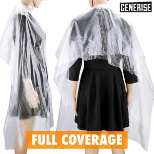 100 Disposable Barber Gown Cloth Hair Cut Cutting Cape Cloak Hairdressing Salon - Picture 1 of 10