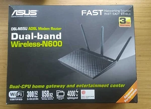 ASUS DSL-N55U 600 Mbps Wireless N600 Router Excellent condition Boxed - Picture 1 of 3