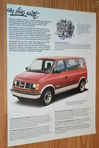 GMC SAFARI 1986 distribuidor original anuncio impreso 86 rojo - Imagen 1 de 1