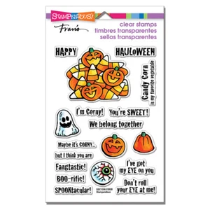 Stampendous CORNY SWEETS PERFECT CLEAR Cling Rubber Stamp SSC1356 Halloween - Bild 1 von 3