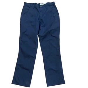 Carhartt Rugged Flex Relaxed Fit Navy Work Canvas Pants Size 30x30 #74533-20 - Picture 1 of 7