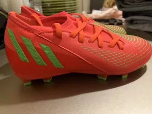 Adidas Predator Edge.3 LL FG Cleats Size US 1 Neon Orange Soccer Shoes - Picture 1 of 7