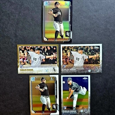 2015 1º Refrator Bowman Chrome REFRATOR PRETO NOVATO Carlos Rodon Topps ct/5 - Imagem 1 de 4