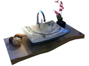 Waschbecken aus Marmor, Granit, Aufsatzbecken, Model Lima 51cm, Juparana - Bild 1 von 3