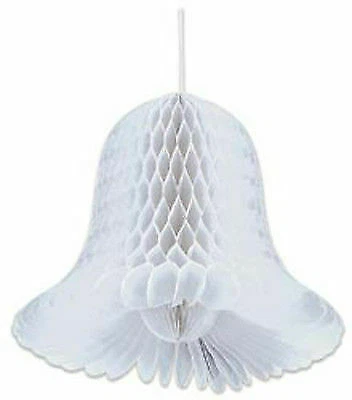 AMSCAN Honeycomb 11" Bell 2-Pack White
