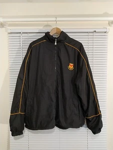 Newport Rugby Club Black And Amber RFU Rugby Jacket Extra Large Fleece Lined - Picture 1 of 8