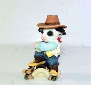 1999 Enesco MARY's MOO MOOs Cowboy Kuh Figur "That Saddles It, Your Mine" - Bild 1 von 9