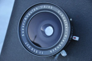 SCHNEIDER SUPER ANGULON 90mm compur shutter lens - just serviced! - Picture 1 of 5