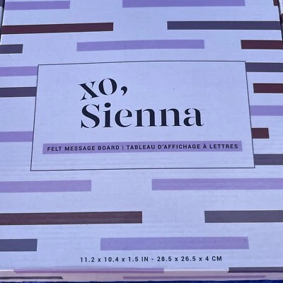XO, Sienna Felt Message Board 189 Letters etc, 11.2" x 10.4" - Image 1 of 4