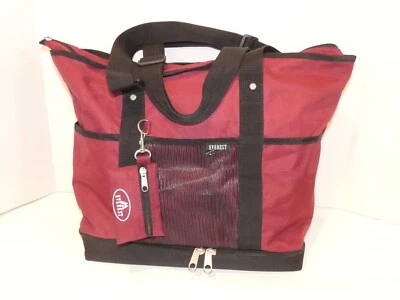 EVEREST Red Carry On Duffle Sport Bag 15"x8"x 12" Double Handle Perfect Like Nu - Image 1 of 4