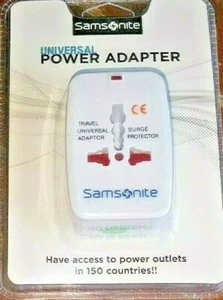 SAMSONITE ~ UNIVERSAL POWER ADAPTER ~ FOR POWER OUTLETS ~ BRAND NEW IN PACKAGE ~ - Picture 1 of 2