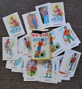 RARE Vintage 30's 40's 50's UK Canadian Australian Old Maid Card Game Mini Deck - Picture 1 of 3