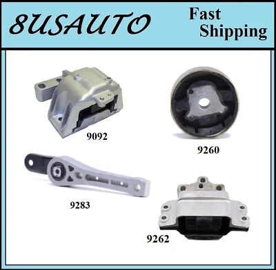 4PCS MOTOR & TRANS MOUNT FIT VOLKSWAGEN EOS 2007-2016, GTI 2006-2014 2.0L - Image 1 of 4