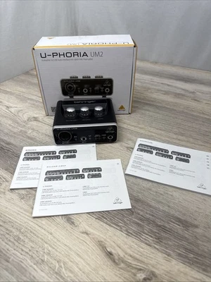 Behringer UM2 U-Phoria USB Audio Interface Microphone Sound Preamp - Image 1 of 4