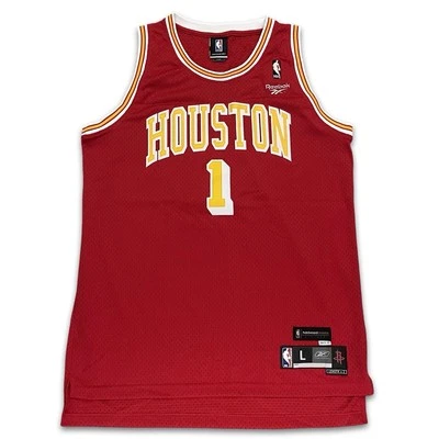 Camiseta Tracy McGrady Houston Rockets Reebok HWC Grande Retro De Colección Nueva Sin Etiquetas Foto 1 de 4