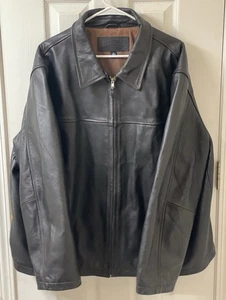 Vintage Sonoma Life+Style Genuine Leather Jacket Men’s XL - Picture 1 of 12