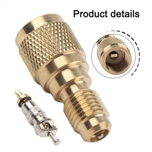 R410a Mini Split AC HVAC Charging Vacuum Adapter 5/16 To 1/4IN W/Valve Core New - Picture 1 of 17