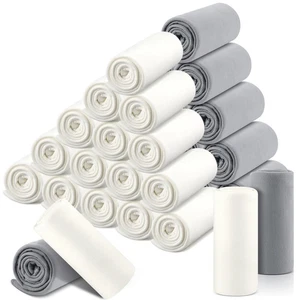 Newwiee 48 Pcs Fleece Throw Soft Light Throw Blankets Lot 50 x 60 Grey & White - Picture 1 of 6