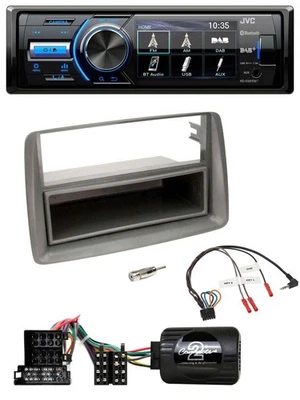 JVC Bluetooth Lenkrad USB DAB Autoradio für Fiat Panda 04-10 169 grau - Bild 1 von 4