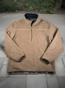 Carbon2Cobalt Unrivaled Fleece 1/4 Zip Mens L(T) Pullover Velvet Soft Lining EUC - Picture 1 of 9