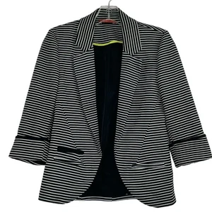 Alice and Olivia schwarz gestreifter Damen Blazer Jacke Karrierekleidung Büro - Bild 1 von 14