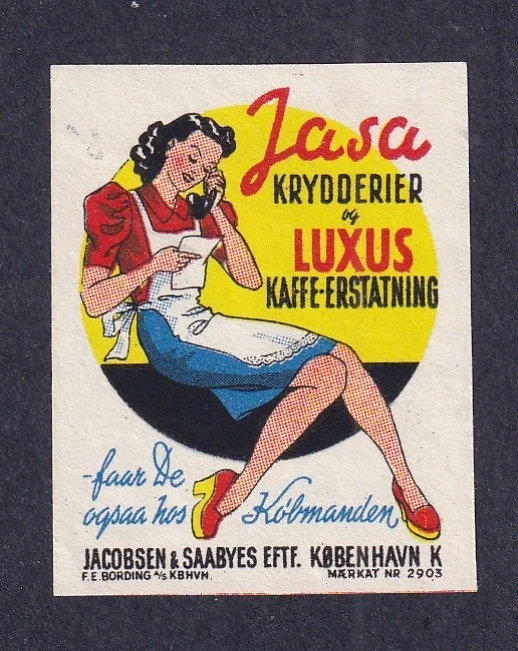 Denmark Poster Stamp  JASA COFFE ROASTER - Image 1 of 1