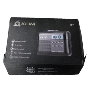 KLIM K7 Lettore/Registratore di Cassette Portatile Convertitore MP3 8GB Memoria e Cuffie - Foto 1 di 7