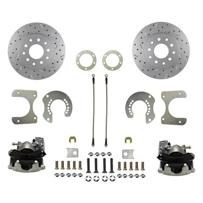 For Plymouth Fury II 65-71 Drilled & Slotted Rear Disc Brake Conversion Kit Foto 1 de 4