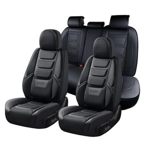 Car Seat Covers Full Set, Seat Covers for Cars, Front Seat FullSet Black - Picture 1 of 7