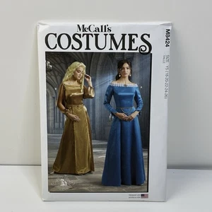Dress Medieval Costume Cosplay Size 18-26 UNCUT Pattern m8424 Game of Thrones  - Picture 1 of 2