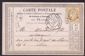 Carte postale précurseur-Gros chiffre 2651 de Neuvy St Sépulchre sur N°55 - Foto 1 di 2