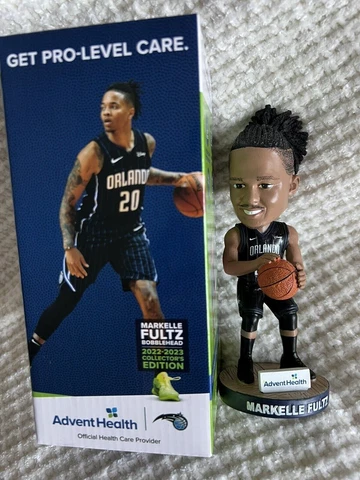 BRAND NEW IN BOX 2023 NBA ORLANDO MAGIC MARKELLE FULTZ OFFICIAL BOBBLEHEAD SGA Cover
