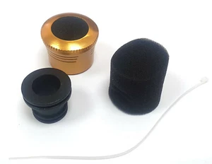 51713A Gold High Flow Alloy 1/8 Scale Off Road RC Nitro Buggy Air Filter Sponge - Picture 1 of 1