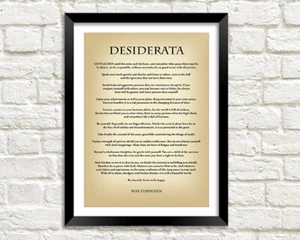 POETRY PRINTS: Invictus, If, Serenity Prayer, Desiderata, Irish Blessing Art - Picture 1 of 10