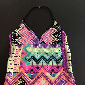 OP Mixed Print Tankini Swim Top US Girls Size 7/8 - Picture 1 of 5