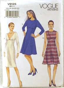 Abito da miss VOGUE PATTERNS aderente NON TAGLIATO taglia E5 14-16-18-20-22 V9125 - Foto 1 di 2