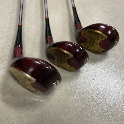 Винтажная клюшка для гольфа WILSON Strata-Bloc Clima-Gard Woods 1,3,4 Sam Snead Champ под правую руку - Изображение 1 из 4