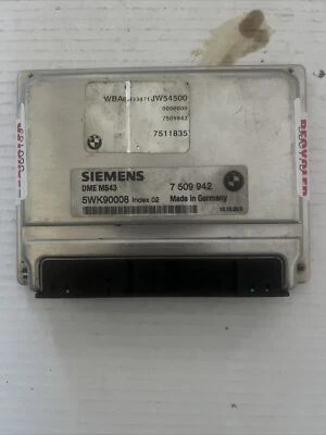 BMW 530i 2001 01 ECU ECM MOTOR CONTROL MÓDULO INFORMÁTICO OEM | 7 509 942 Foto 1 de 4