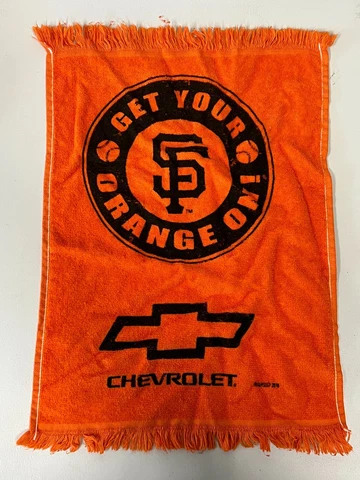 SAN FRANCISCO GIANTS STADIUM GIVE AWAY RALLY CHEER TOWEL FROM THE 2010 PLAYOFFS Cover