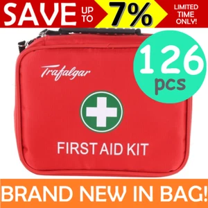 NEW Trafalgar First Aid Kit Family Travel Portable Carry 126pcs TGA Compliant - Bild 1 von 3