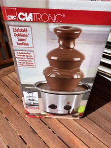 CLATRONIC Schokoladenbrunnen SKB 3248 mit Originalkarton, Edelstahl - Bild 1 von 4