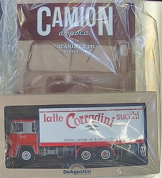 CAMION D'EPOCA N. 16 LATTE CORRADINI SUCCHI SVEZIA 1974 SCANIA LB VINTAGE TRUCKS - Immagine 1 di 1